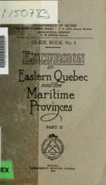 Excursion in Eastern Quebec and the Maritime Provinces : excursion A1 2_cover