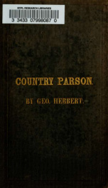 The country parson : his character and rule of holy life_cover