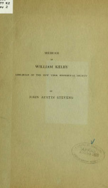 A memoir of William Kelby, librarian of the New York Historical Society 1_cover