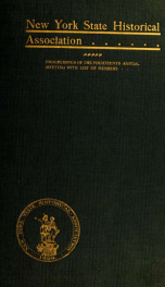 Proceedings of the New York State Historical Association : ... annual meeting with constitution and by-laws and list of members 24_cover