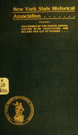Proceedings of the New York State Historical Association : ... annual meeting with constitution and by-laws and list of members 13_cover