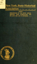 Proceedings of the New York State Historical Association : ... annual meeting with constitution and by-laws and list of members 9_cover