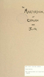 The martyrdom of Cyprian and Justa_cover