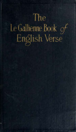 The Le Gallienne book of English verse_cover