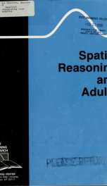 Spatial reasoning and adults 1988_cover