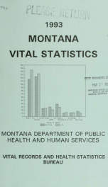 Montana vital statistics 1993_cover