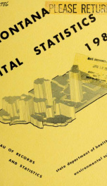 Montana vital statistics 1980_cover