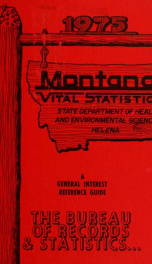 Montana vital statistics 1975_cover