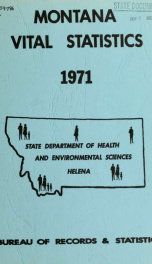 Montana vital statistics 1971_cover