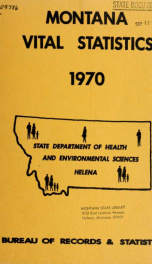 Montana vital statistics 1970_cover