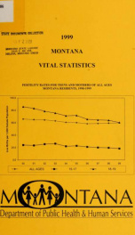 Montana vital statistics 1999_cover