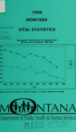 Montana vital statistics 1998_cover