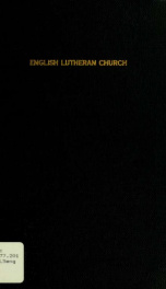 Dedicatory and conference programs of the English Lutheran Church, Monroeville, Indiana_cover