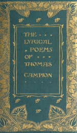 The lyric poems of Thomas Campion_cover