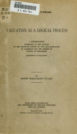 Valuation as a logical process .._cover