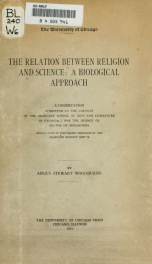 The relation between religion and science: a biological approach_cover