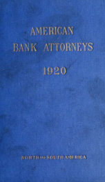 American bank attorneys yr.1920_cover