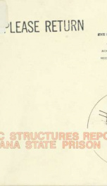 Historic structures report, Montana State Prison 1980_cover