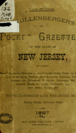 F. Killenberger's pocket gazetteer of the state of New Jersey .._cover