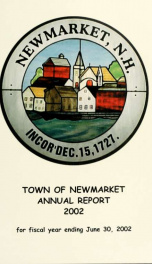 Reports of the selectmen and town treasurer and the superintendent of public schools of the Town of Newmarket, for the year ._cover