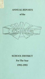 Reports of the selectmen and town treasurer and the superintendent of public schools of the Town of Newmarket, for the year ._cover