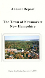 Reports of the selectmen and town treasurer and the superintendent of public schools of the Town of Newmarket, for the year ._cover