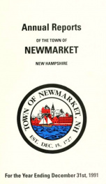 Reports of the selectmen and town treasurer and the superintendent of public schools of the Town of Newmarket, for the year ._cover