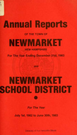 Reports of the selectmen and town treasurer and the superintendent of public schools of the Town of Newmarket, for the year ._cover