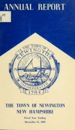 Annual reports of the selectmen, treasurer, highway agents, auditors, board of education and library trustees of the Town of Newington, N.H. for the year ending ._cover