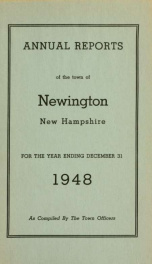 Annual reports of the selectmen, treasurer, highway agents, auditors, board of education and library trustees of the Town of Newington, N.H. for the year ending ._cover