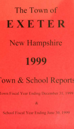 Receipts and expenditures of the Town of Exeter_cover