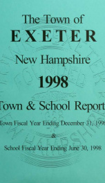 Receipts and expenditures of the Town of Exeter_cover