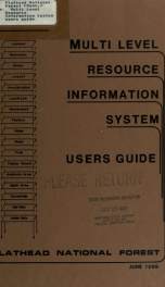 Multi Level Resource Information System users guide 1989_cover