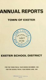 Receipts and expenditures of the Town of Exeter_cover