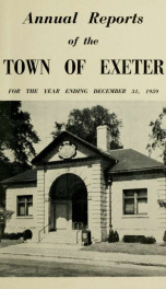 Receipts and expenditures of the Town of Exeter_cover