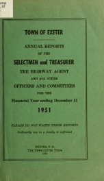 Receipts and expenditures of the Town of Exeter_cover