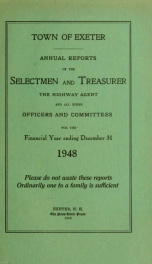 Receipts and expenditures of the Town of Exeter_cover