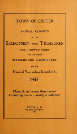 Receipts and expenditures of the Town of Exeter_cover