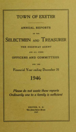 Receipts and expenditures of the Town of Exeter_cover