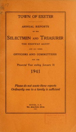 Receipts and expenditures of the Town of Exeter_cover