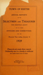 Receipts and expenditures of the Town of Exeter_cover