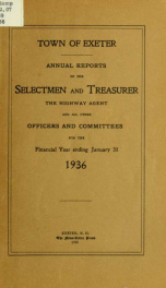 Receipts and expenditures of the Town of Exeter_cover