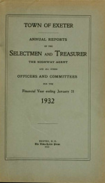 Receipts and expenditures of the Town of Exeter_cover