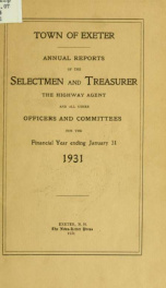 Receipts and expenditures of the Town of Exeter_cover