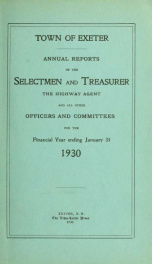 Receipts and expenditures of the Town of Exeter_cover