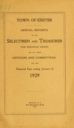 Receipts and expenditures of the Town of Exeter_cover