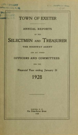 Receipts and expenditures of the Town of Exeter_cover