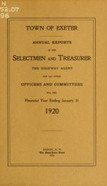 Receipts and expenditures of the Town of Exeter_cover