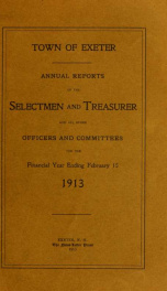 Receipts and expenditures of the Town of Exeter_cover