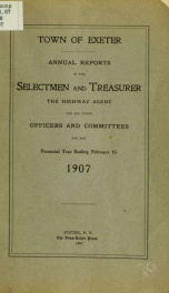 Receipts and expenditures of the Town of Exeter_cover